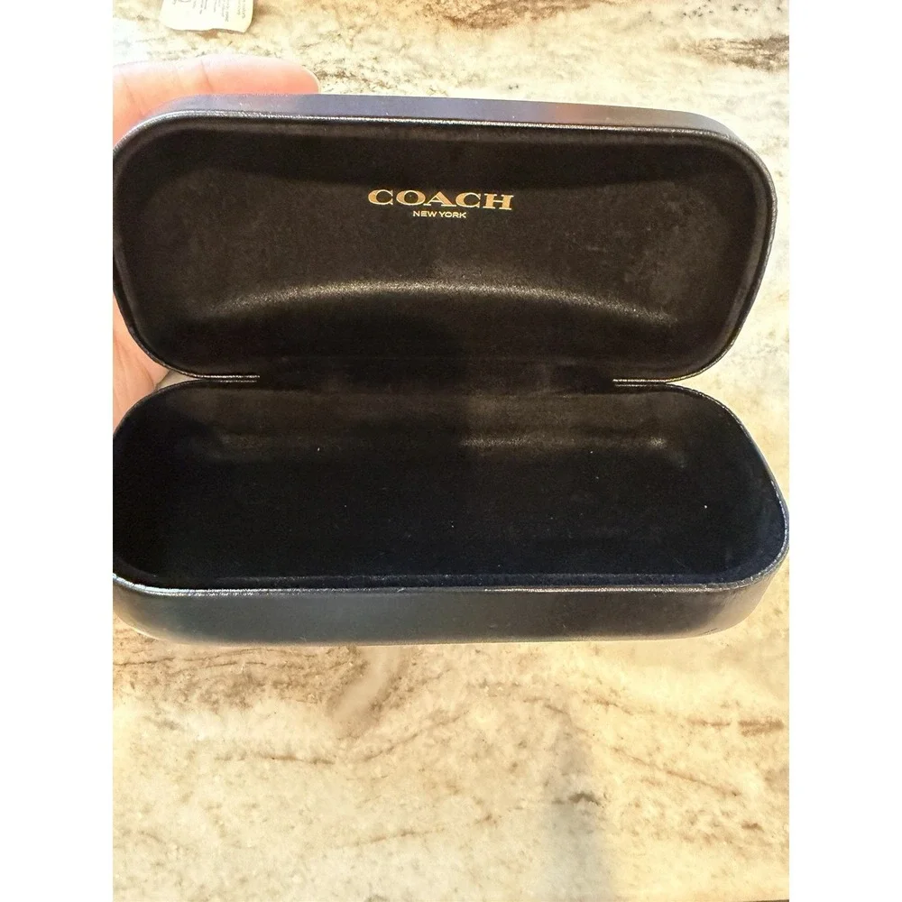 Coach black leather